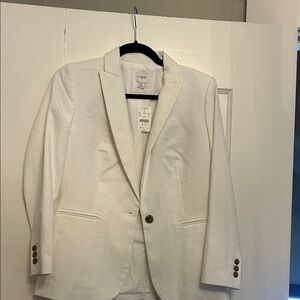 J. Crew Ivory Blazer with Button Accents